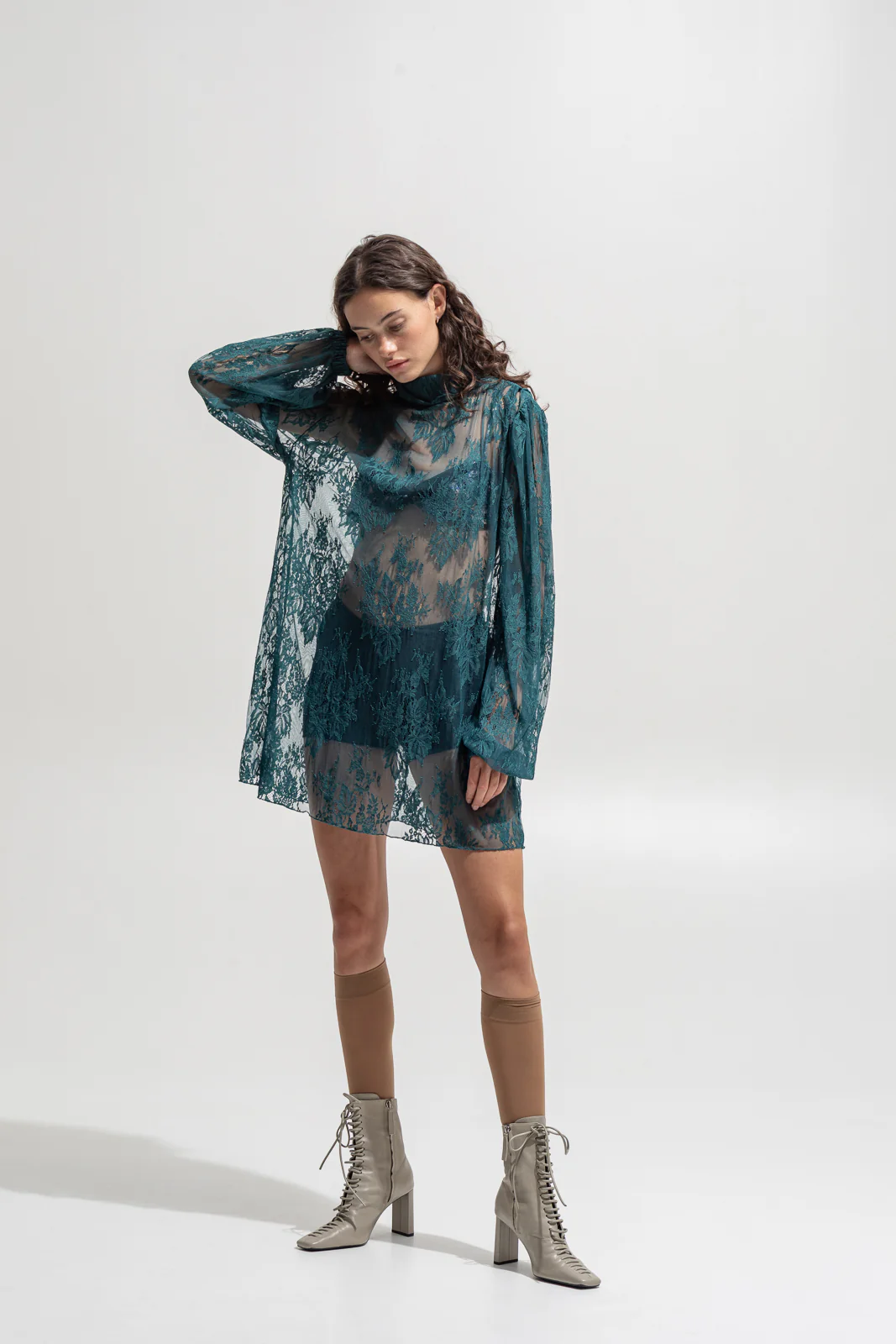 Kai Top Dress Teal Blue