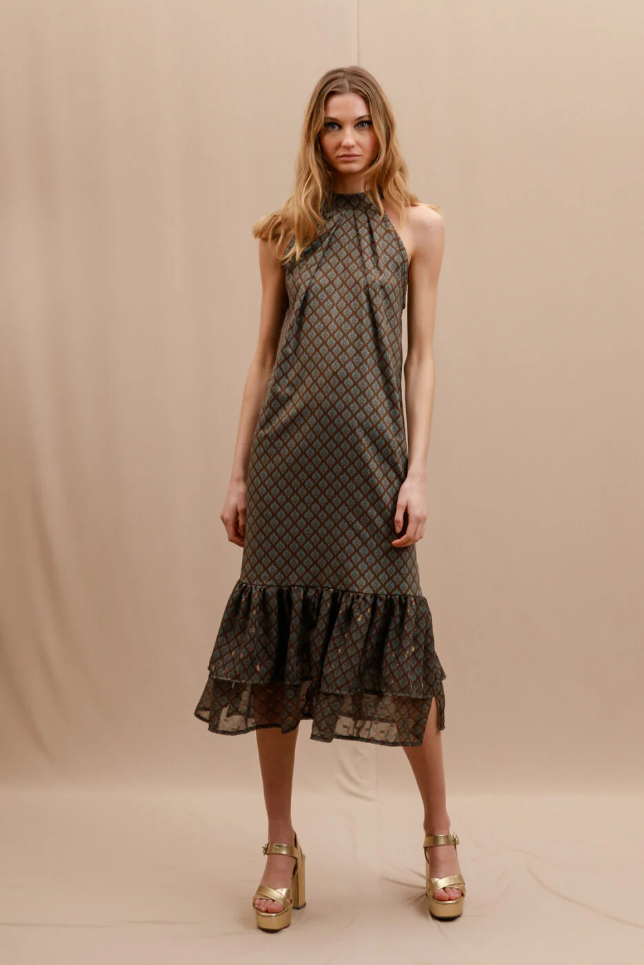 Lonato Dress Printed Brown