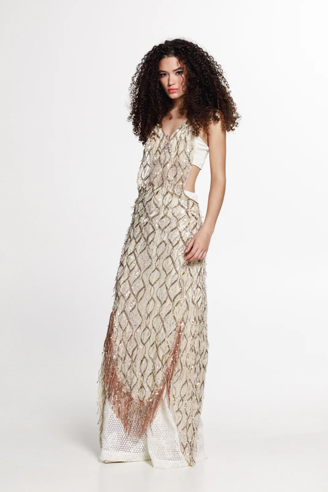 Raida Apron Dress Caramel