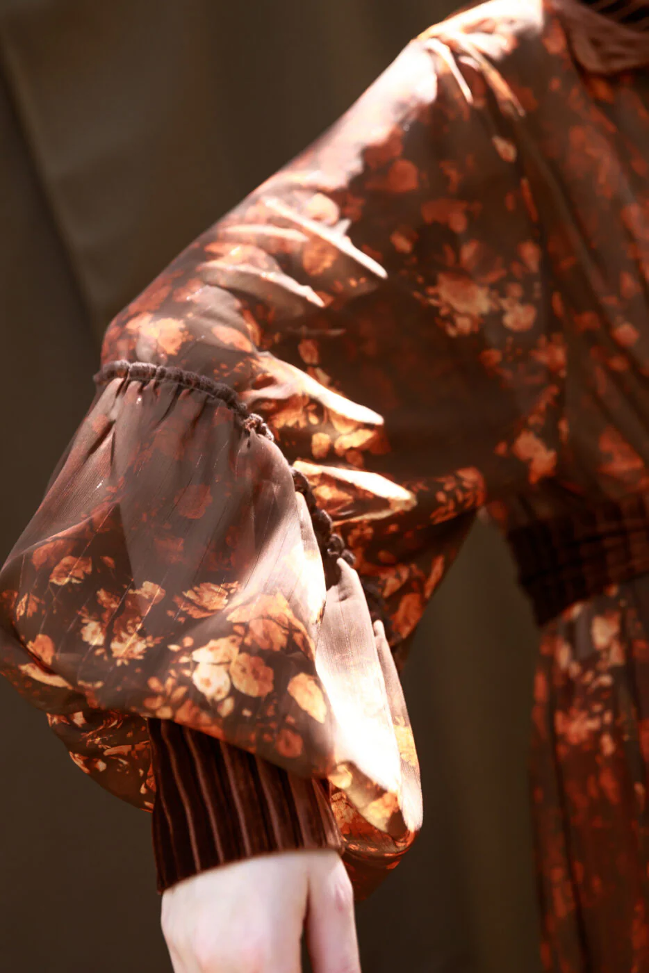 Shawnee Maxi Dress Printed Brown - Image 3