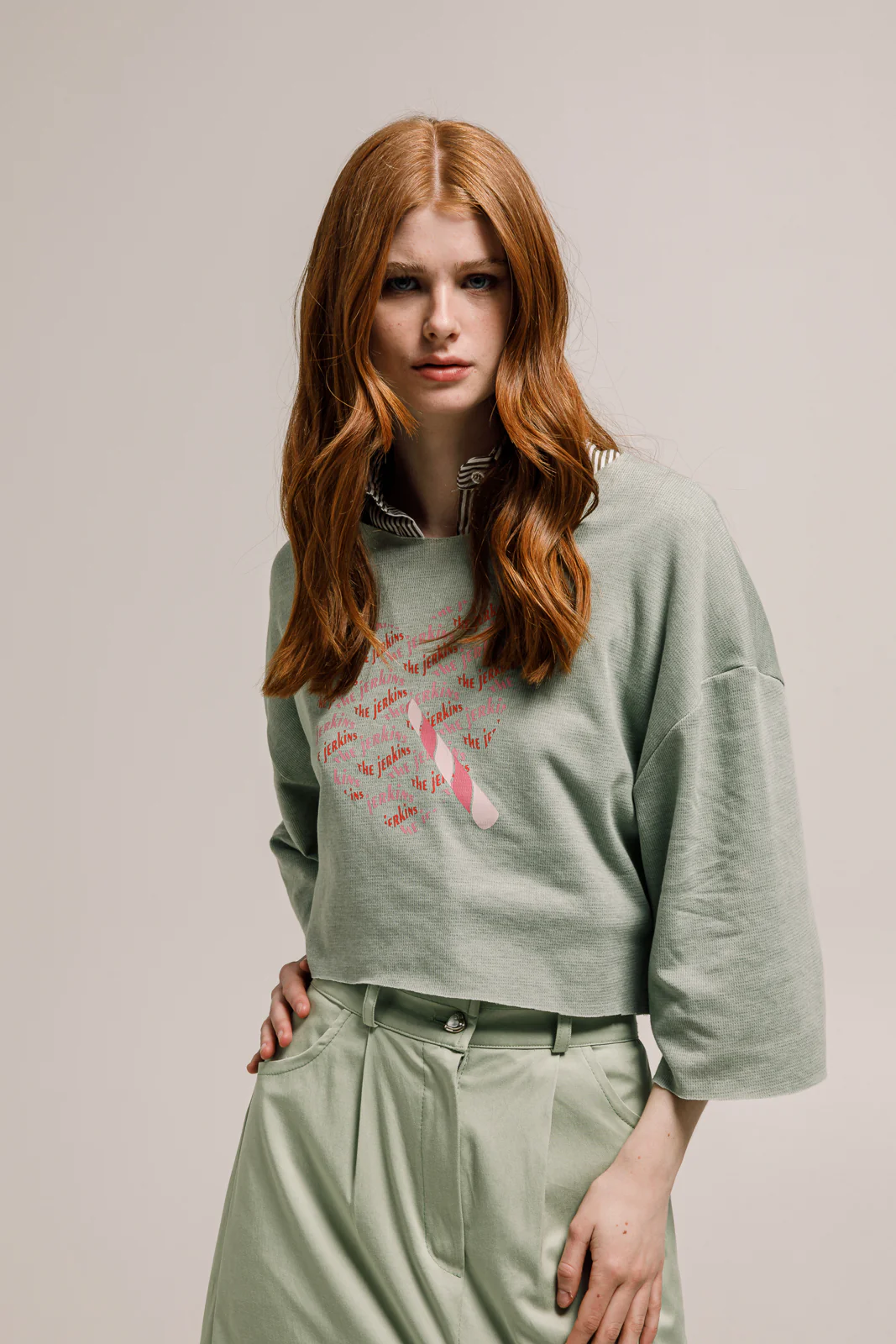 Nita Cropped T-Shirt Mint